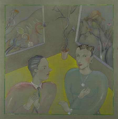 Luca Alinari (Firenze, 1943) Talismano di Pinin Tecnica mista su tavola, cm....