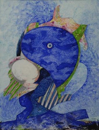 Gianni Dova (Roma, 1925 - Pisa, 1991) Senza titolo Tecnica mista su carta...