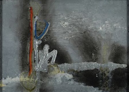 Gastone Novelli (Vienna, 1925 - Roma, 1968) Senza titolo, 1958 Tecnica mista...