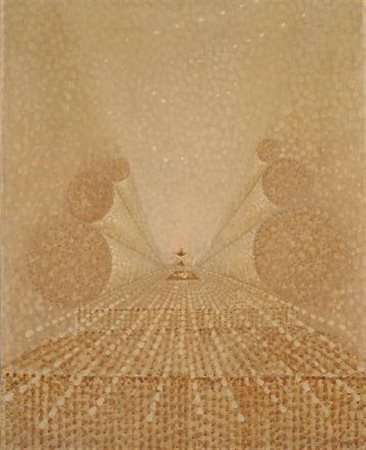 Cesare Peverelli (Milano, 1922 - 2000) Composizione Olio su tela, cm....