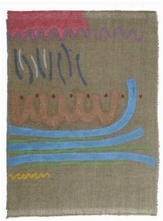 Giorgio Griffa (Torino, 1936) Rosso di sopra, 1997 Acrilico su tela, cm....