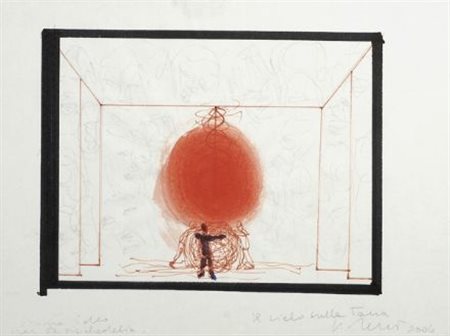 Gianni Dessi (Roma, 1955) Il cielo sulla terra, 2006 Tecnica mista su carta,...