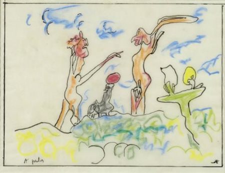 Sebastian Matta (Santiago del Cile, 1911 - Civitavecchia, 2002) A plus (1968)...