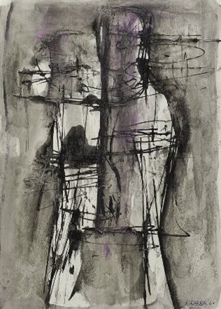 Agenore Fabbri (Barba, 1911 - Savona, 1998) Personaggio, 1960 Tecnica mista...