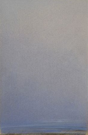 Piero Guccione (Scicli, 1935) Dopo il tramonto, 1959 Pastelli su carta, cm....