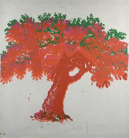 Mario Schifano (Homs, 1934 - Roma, 1998) Una stagione, 1967 Smalto su base...