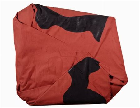 Cesare Berlingeri (Cittanova, 1948) Dipinto piegato, 2004 Olio su cartone...