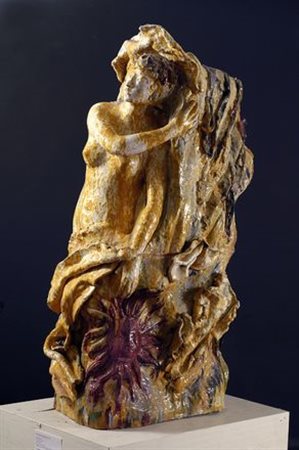 Fausto Melotti (Rovereto (TN), 1901 - Milano, 1986) Cariatide, 1950 Ceramica...