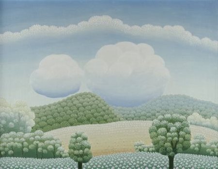 Ivan Rabuzin (1919) Paesaggio, 1973 Olio su tela, cm. 48x62 Firma e data in...