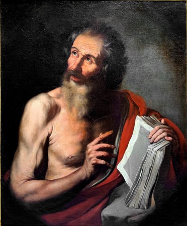 Quadro riberesco raffigurante S.Girolamo, XVII secolo, cerchia del Jusepe de...