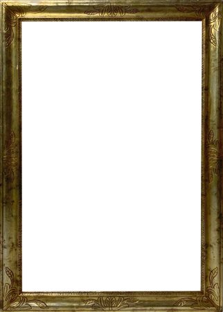 Cornice in legno a vassoio dorata a foglia, in stile del XIX secolo. Misure...