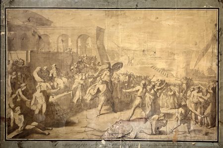 Disegno attribuito ad Annibale Carracci (Bologna 1560-Roma 1609)ad inchiostro...