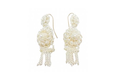 Orecchini con perline stile vittoriano.