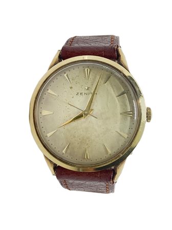 Orologio Zenith placcato in oro, carica manuale, cal. 126-5, anni '40.