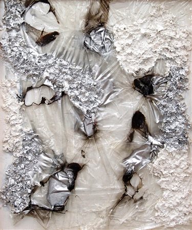 ANGELA CACCIAMANI, Plastica combusta e argento, 2019