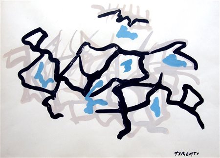 GIULIO TURCATO, Composizione, c. 1960