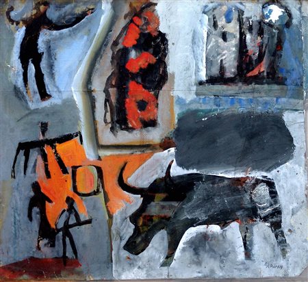 MARIO SIRONI, Pittura rupestre, c. 1955