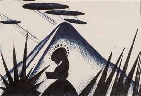 Enzo Cucchi (Morro d'Alba 1949)  - Senza titolo, 1987