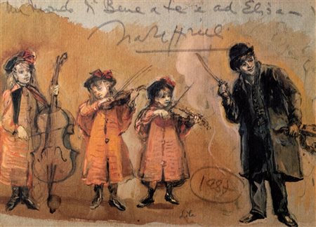 Lila De Nobili (Lugano 1916-Parigi 2002)  - Figure - I suonatori, 1987