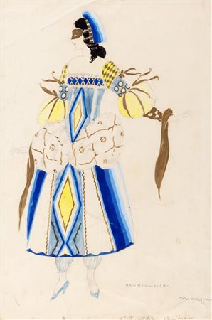 Umberto Brunelleschi (Montemurlo 1879-Parigi 1949)  - Maschera veneziana, around 1935