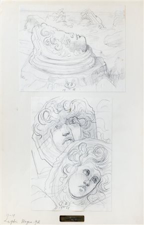 Eugene Berman (San Pietroburgo 1899-Roma 1972)  - Leptis Magna, 1968