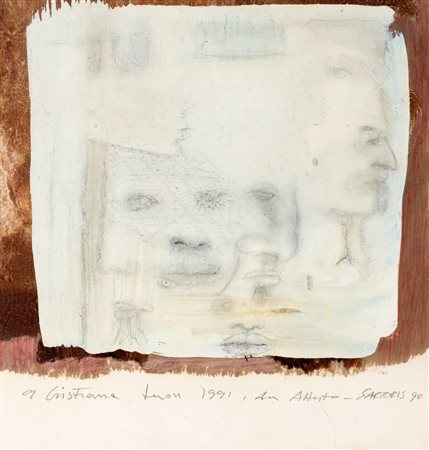 Alberto Sartoris (Torino 1901-Pompaples 1998)  - Volti, 1990