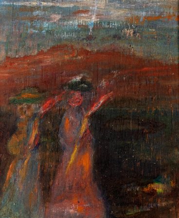 Cesare Zavattini (Luzzara 1902-Roma 1989)  - 4 piccoli dipinti