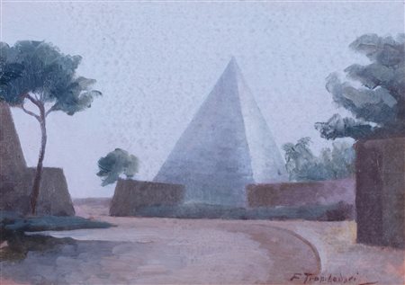 Francesco Trombadori (Siracusa 1886-Roma 1961)  - Piramide Cestia