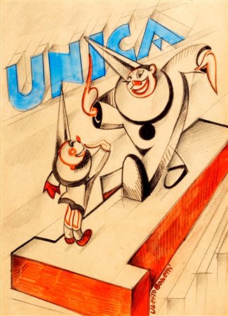 Uberto Bonetti (Viareggio 1909-1993)  - Unica, 1930