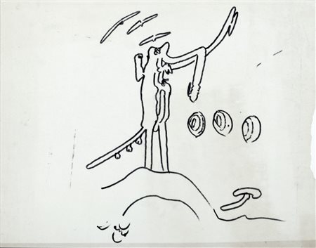 Roberto Sebastian Matta (Santiago Del Cile  1911-Civitavecchia 2002)  - Tutto finirà a sesso unico