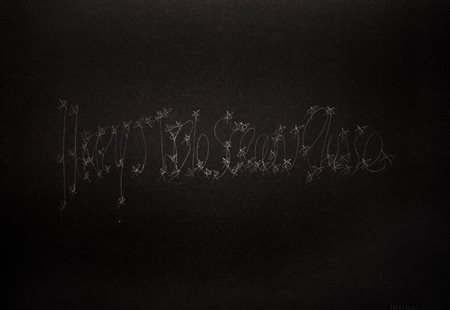 James Lee Byars (Detroit 1932-Il Cairo  1997)  - Frammenti veneziani, 1980