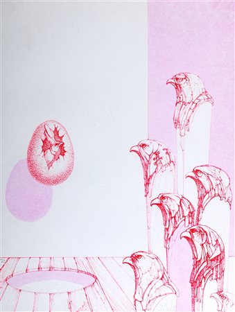 Fabrizio Clerici (Milano 1913-Roma 1993)  - 3 disegni