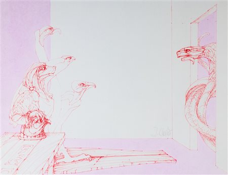 Fabrizio Clerici (Milano 1913-Roma 1993)  - 3 disegni