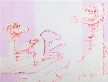 Fabrizio Clerici (Milano 1913-Roma 1993)  - 3 disegni