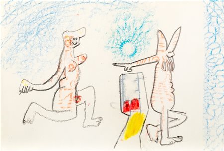 Roberto Sebastian Matta (Santiago Del Cile  1911-Civitavecchia 2002)  - L'Autoapocalipse, 1980