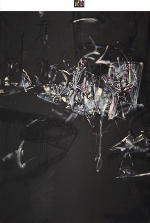 Valerio Adami (Bologna 1935)  - Il generale arringa una folla all'ippodromo di Vincennes, 1960