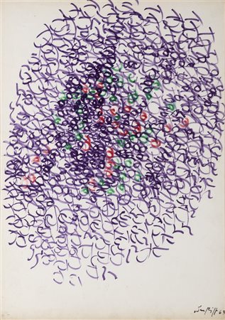 Antonio Sanfilippo (Partanna 1923-Roma 1980)  - Senza titolo, 1963