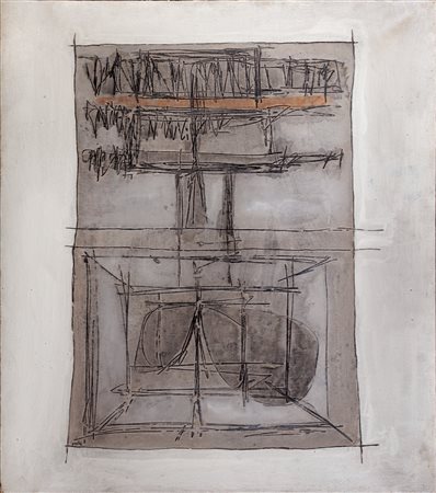 Achille Perilli (Roma 1927)  - La profezia suicida, 1961