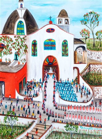 Carmelina di Capri (Capri 1920-2004)  - La processione, 1962