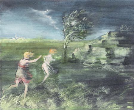 Alberto Sughi (Cesena 1928-Bologna 2012)  - Vento