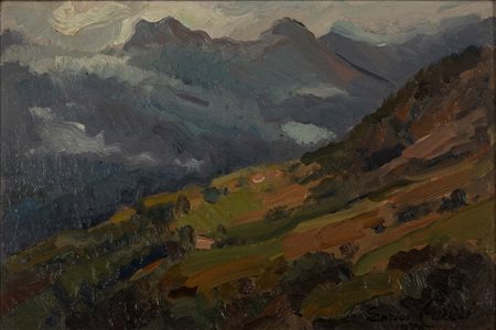 Enrico Carozzi (Greve in Chianti 1910-Milano 1985)  - Alta Valsassina - Piemonte, 1972