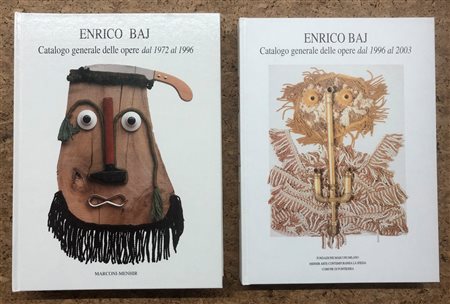 ENRICO BAJ - Lotto unico di 2 cataloghi generali:
