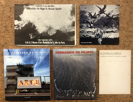 FERNANDO DE FILIPPI - Lotto unico di 5 cataloghi