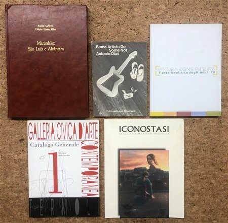 ARTE DEL DOPOGUERRA (DIAS, PITTURA ANALITICA, GALLERIA D'ARTE CONTEMPORANEA DI TERMOLI, ICONOSTASI, MARANHAO) - Lotto unico di 5 cataloghi