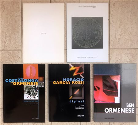 ARTE CINETICA (FINZI, COSTALONGA, ORMENESE, GARCIA ROSSI) - Lotto unico di 5 cataloghi