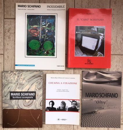 MARIO SCHIFANO - Lotto unico di 5 cataloghi
