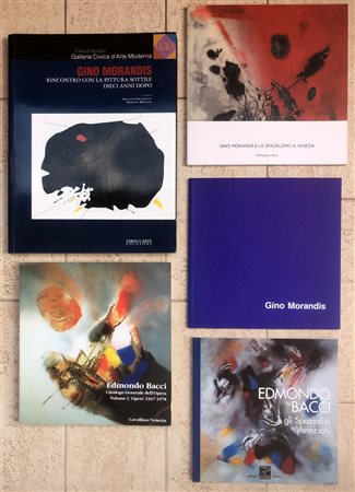 EDMONDO BACCI E GINO MORANDIS - Lotto unico di 5 cataloghi