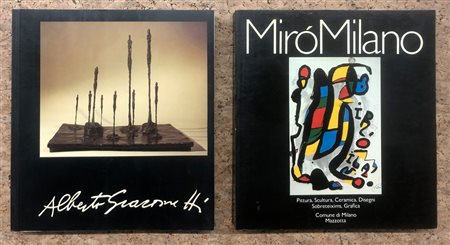 JOAN MIRÓ E ALBERTO GIACOMETTI - Lotto unico di 2 cataloghi: 