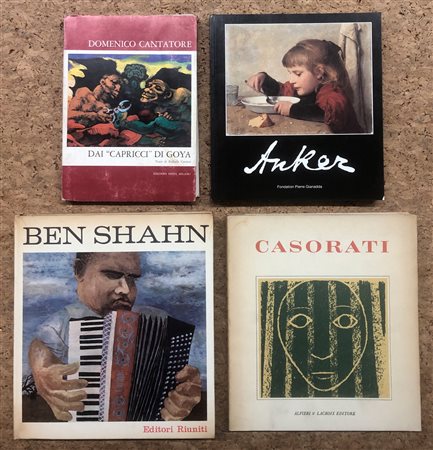 ARTE FIGURATIVA DEL '900 (CASORATI, SHAHN, CANTATORE, ANKER) - Lotto unico di 4 cataloghi