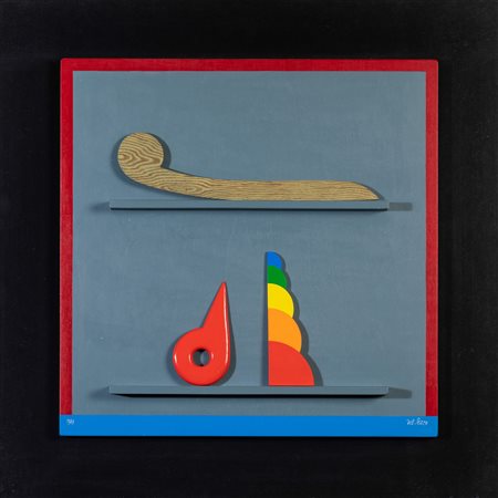 Lucio Del Pezzo (1933-2020), Curvilinee, 1988